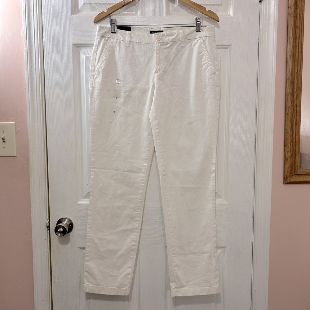 Tommy Hilfiger Women's Pants Straight Leg White Size 10